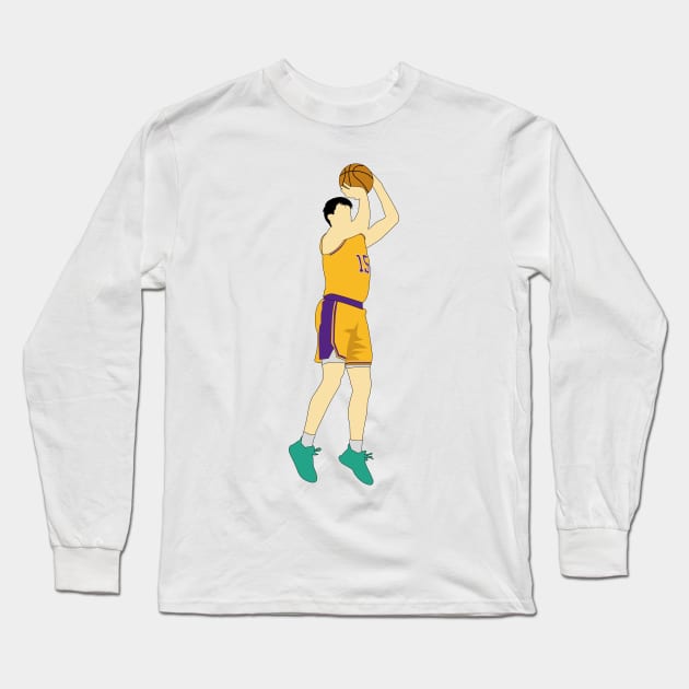 Austin Reaves Shoot Long Sleeve T-Shirt by knnthmrctn